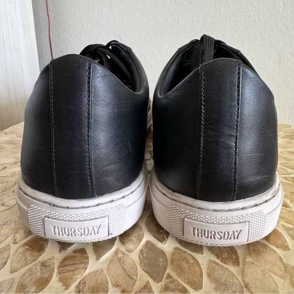 Thursday Boot Company Premier Low Top Men's Black Leather Sneakers size 11W - Picture 8 of 10